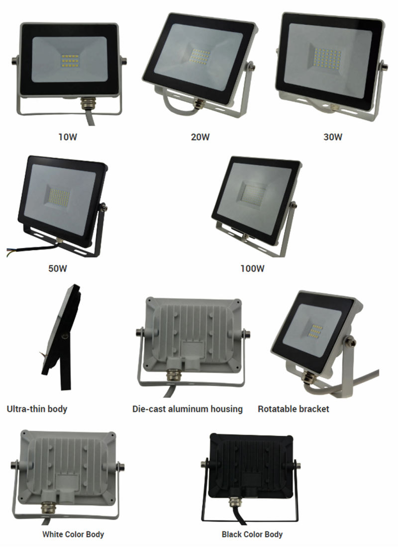 10W Ultra-Slim LED Floodlight for outdoor and Indoor Lighting