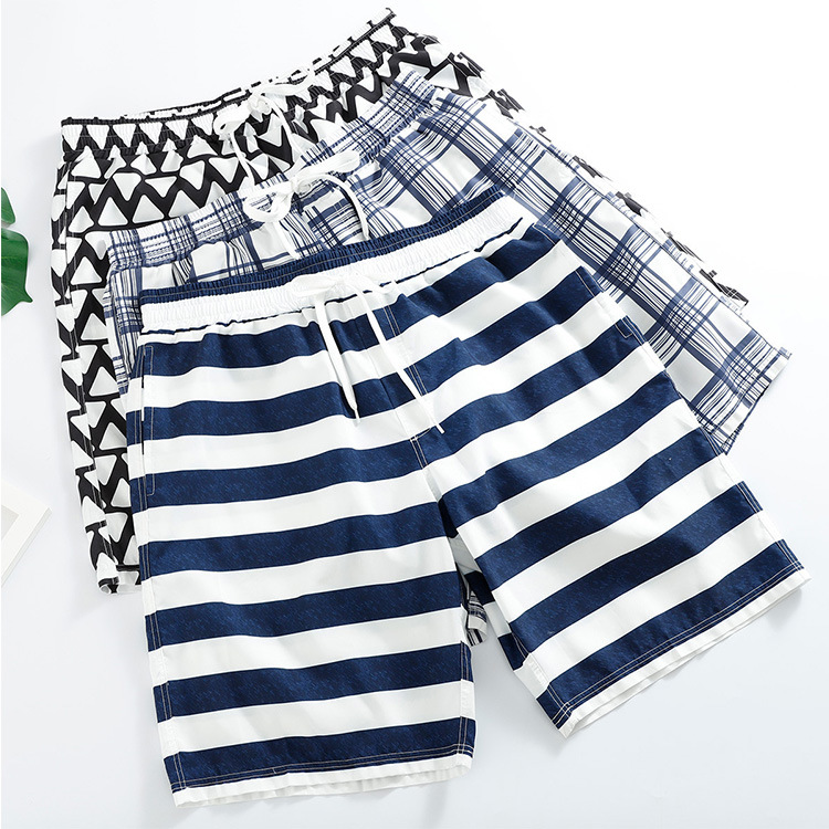 Summer Beach Beach Stripe Shorts for Men