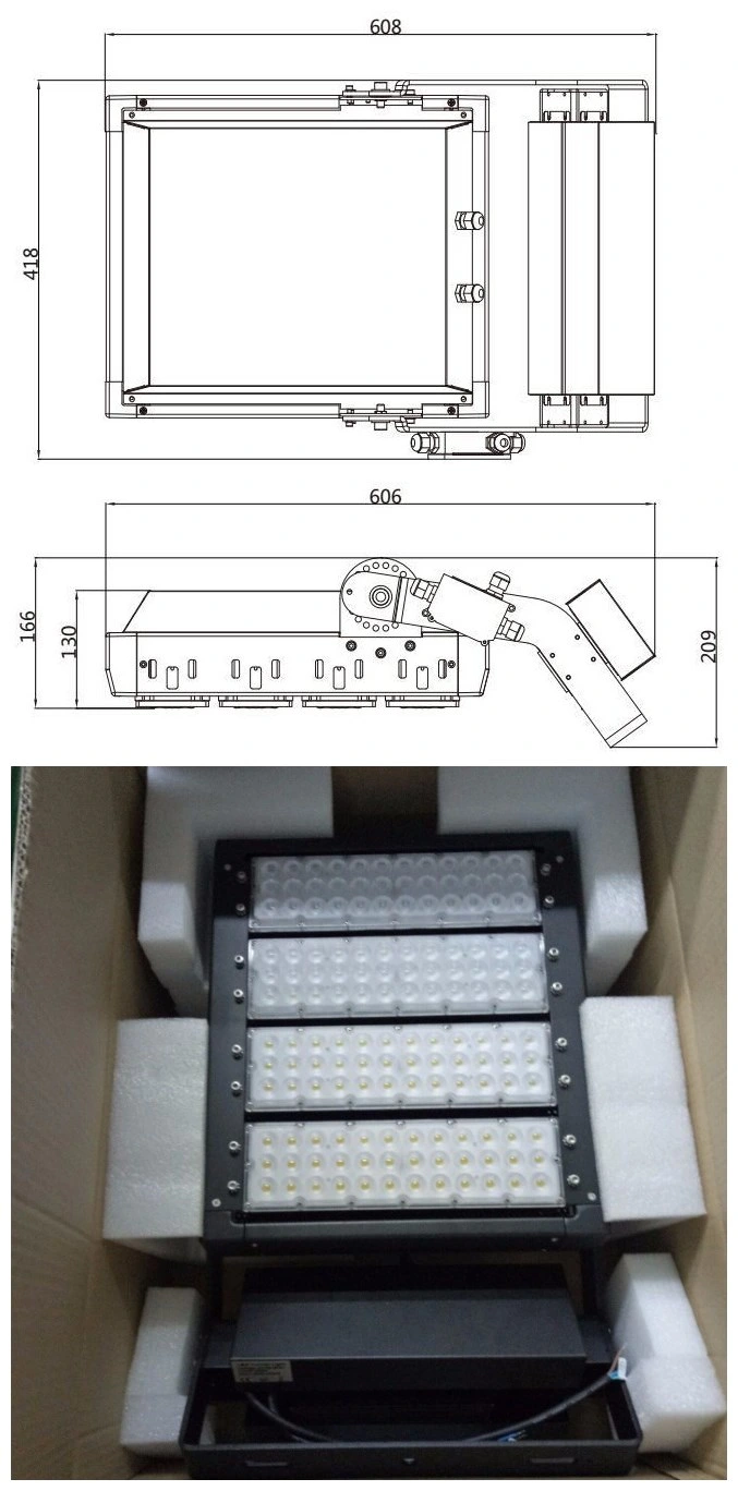 China Factory LED Flood Projector Spot Light 300W 400W 500W High Brightness Light Football Field Projectors