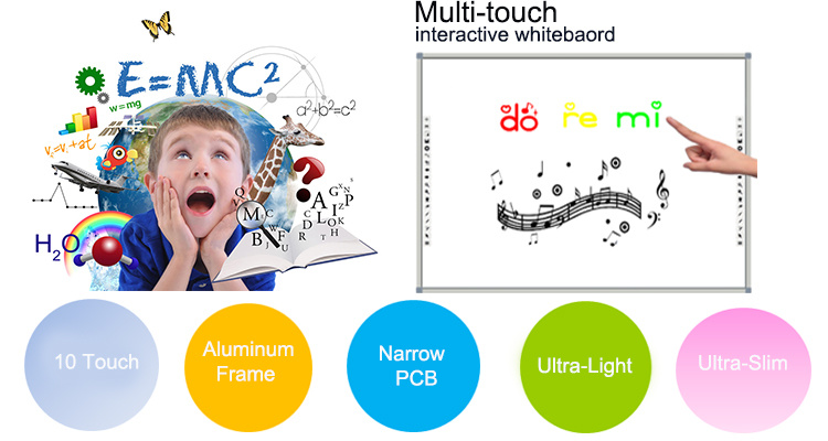 Infrared 10 Touch Interactive Whiteboard for Teaching