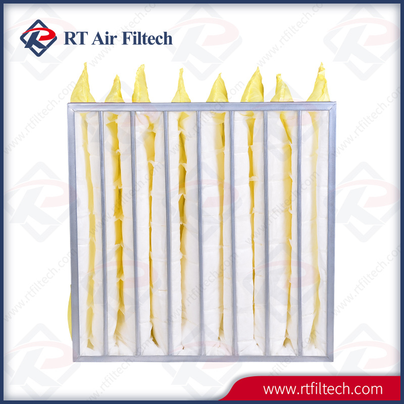 High Quality Paint Pocket Filters Nonwoven Yellow F5-F9 Pocket Filter