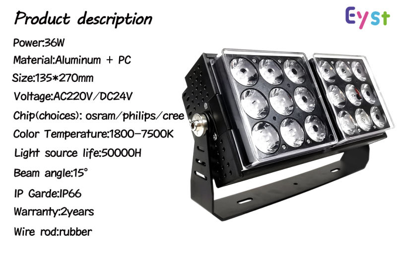 Modern Design Lighting Poducts IP66 36W LED Flood Light