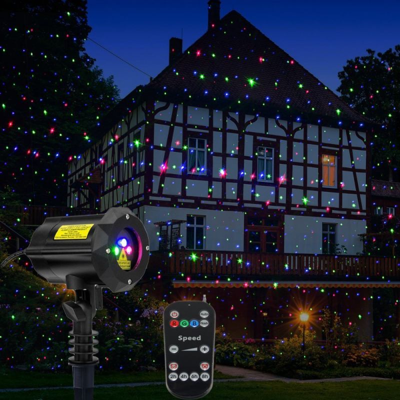 RGB Moving Firefly Laser Garden Decorative and Christmas Light Projectors