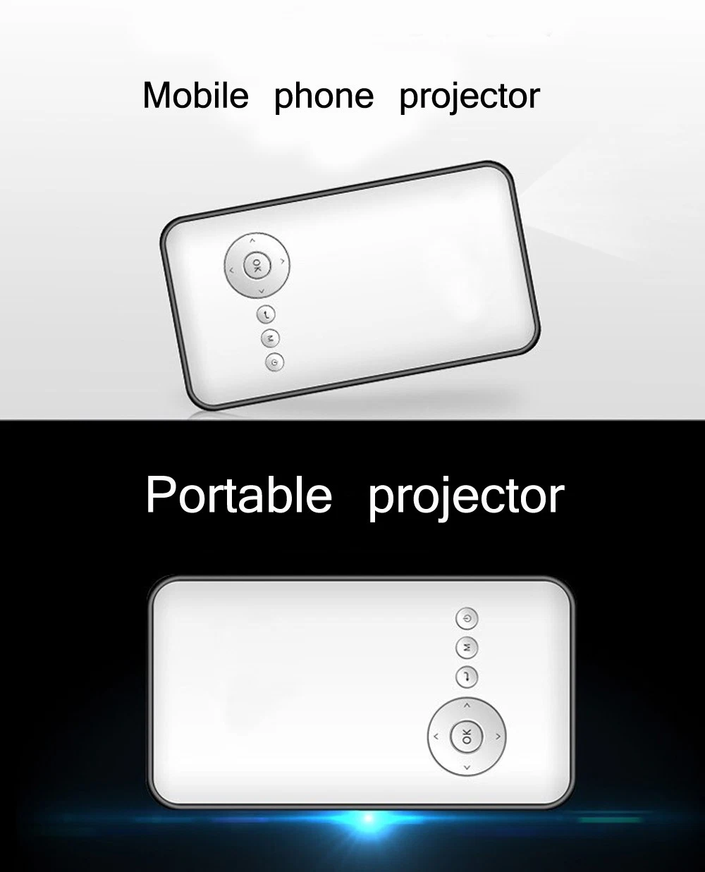 HD WiFi 8GB 16GB Mini Smart Pocket Multimedia Projector