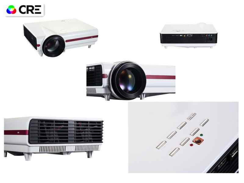 Real 1080P Full HD Classroom Conference Business Using LED Projector