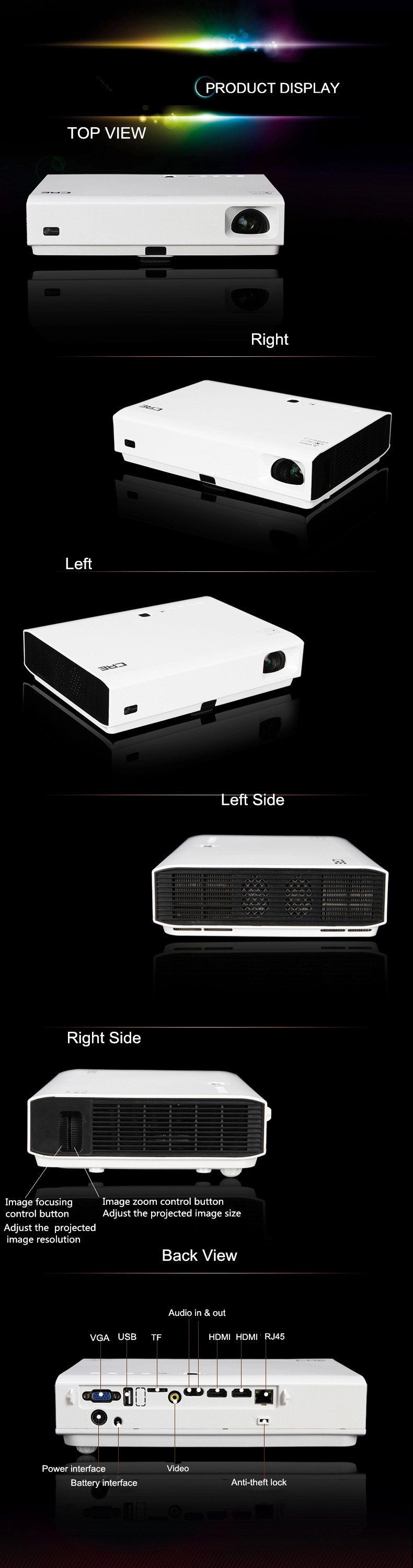 Hot Selling 3D LED Laser Business Show Store Projector