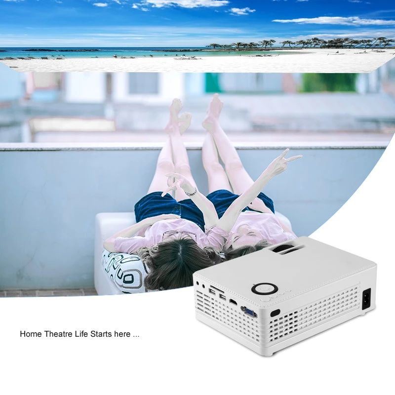 LED TV Projector Android WiFi Video Projector HD 3D Projector USB 1080P Video Projector