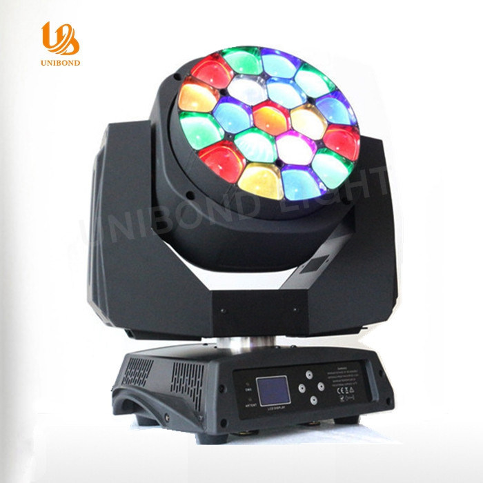 LED Moving Head Stage Lighting 19X15W B-Eye K10 with Mini Projector