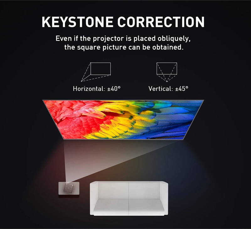 1080P DLP Mini Projector Portable Home Movie Theater Mini Smart Projector 4K 3D Hologram Projector