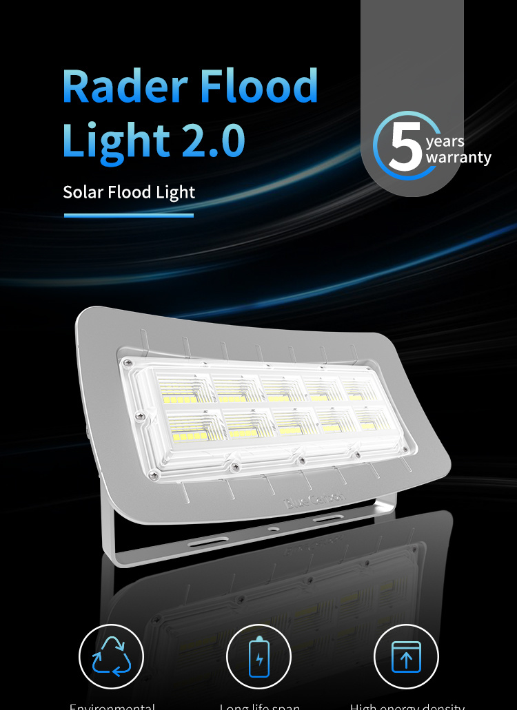 High Brightness Aluminium Outdoor Waterproof IP65 Solar LED Flood Light for Anywhere