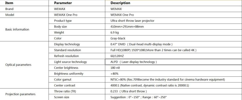 Xiao Mi 4K TV 3D TV Ultra Short Throw Laser Projector TV
