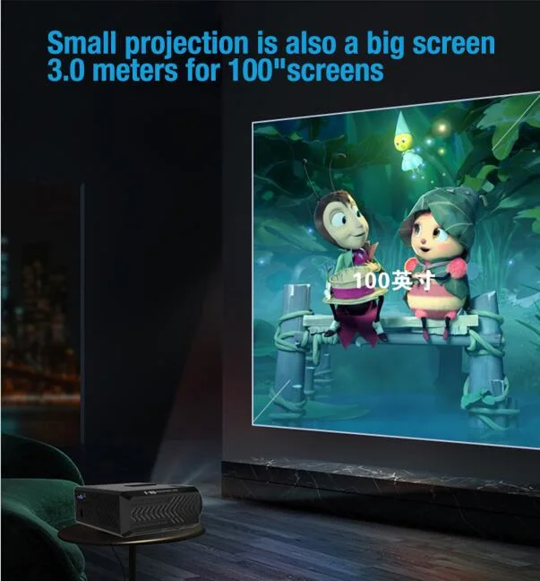 Full HD LED Projector 4K 7200 Lumens 1080P Home Theater LCD Projectors