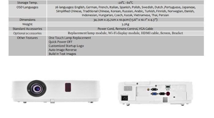 Home Cinema 1080P Projector with 3700L