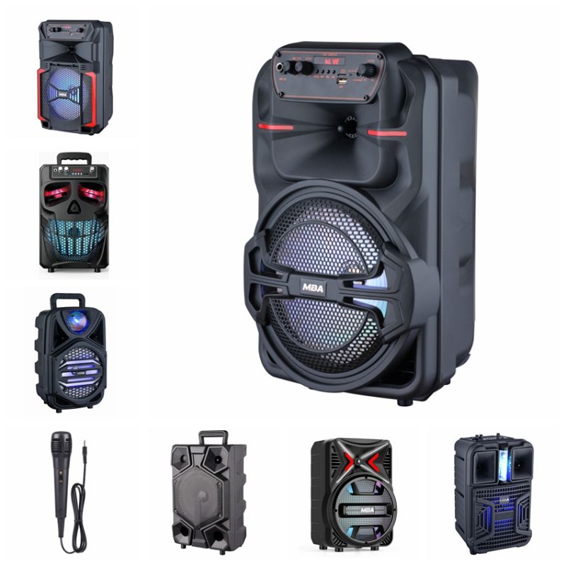 8" Home Theater PRO Wireless Bluetooth Karaoke Audio Portable Trolley Speaker