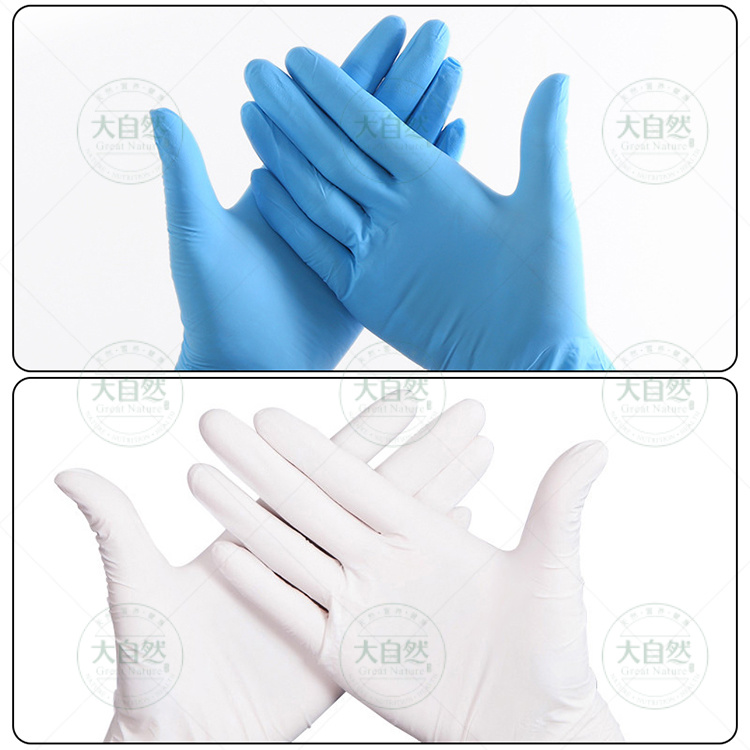 Best Selling Powder Disposable Blue Nitrile Gloves for Home