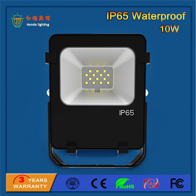 10W SMD3030 110lm/W LED Flood Light with Wall/Based/Ceiling Mounted Installation