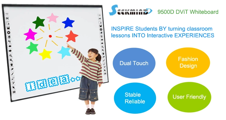 China Infrared Dual Touch Interactive Whiteboard for School Teaching
