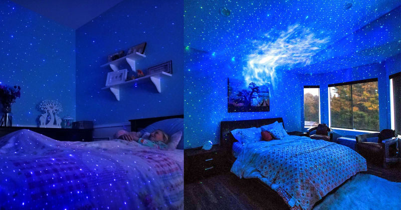 Nebula Cloud Effect and Aurora Projector 2 in 1 Laser Star Projector Night Light