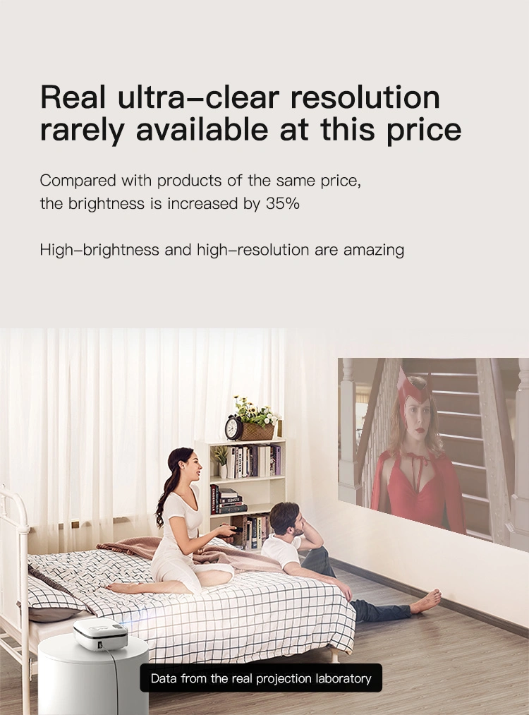 Hot Selling High Lumens Native 1080P Full HD 4K LCD Video Portable Home Theater Projector