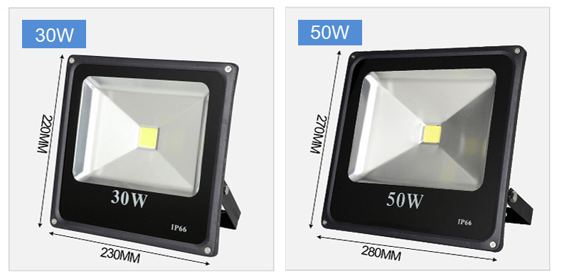 50W LED Floodlight for Playground and Courtyard IP65