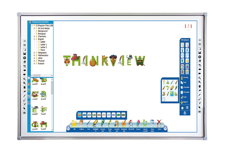 Infrared 10 Touch Interactive Whiteboard for Teaching