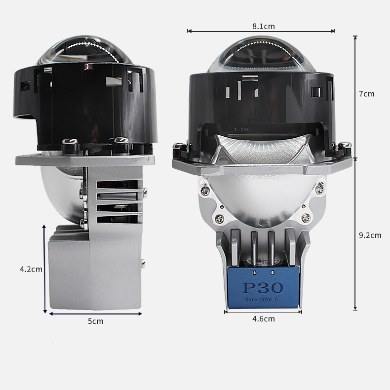 P30 Projector Lens 3.0 LED Headlight 55W