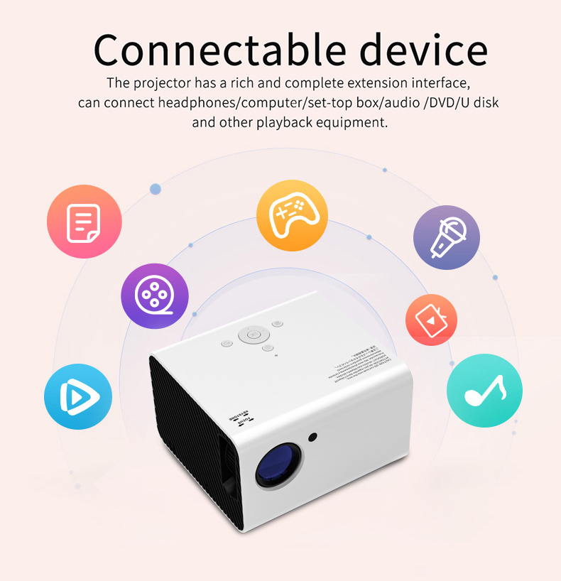 Hot Sale Mini LED Projector for Home Theatre LCD Projector