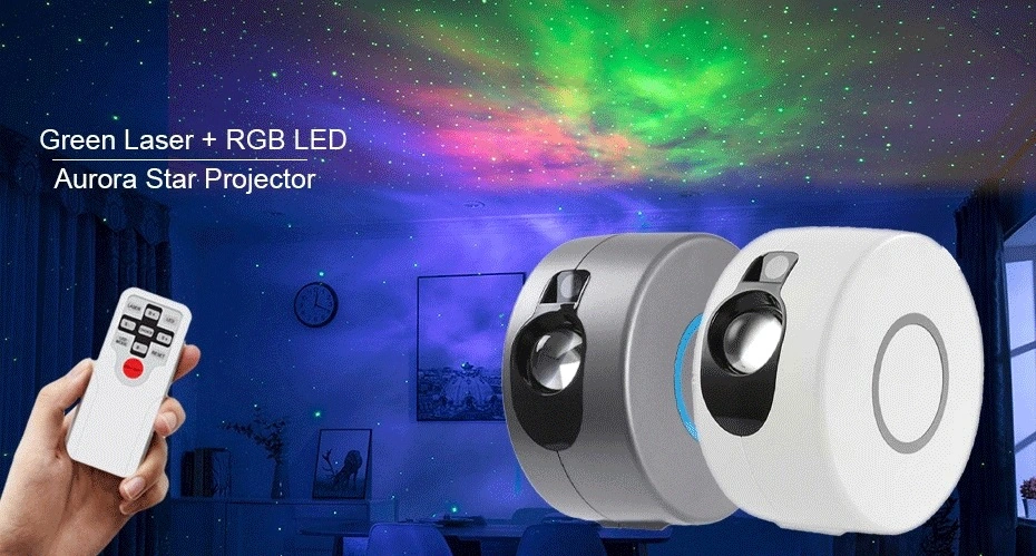LED Colorful Magic Bedroom Remote Control Laser Star Sky Projector Light