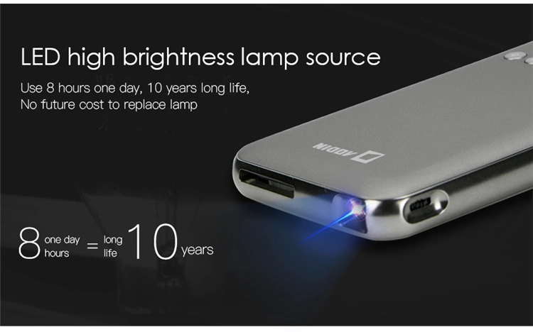 2021 New Design DLP Mini Android Portable LED Projector