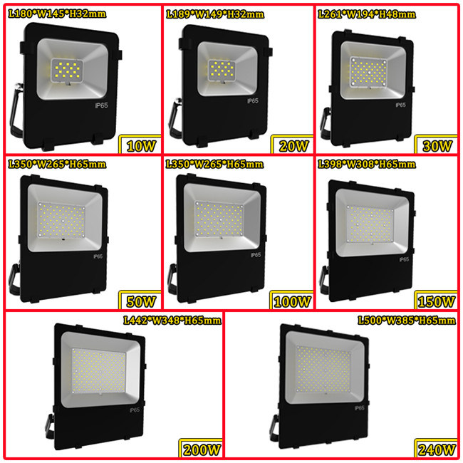 10W SMD3030 110lm/W LED Flood Light with Wall/Based/Ceiling Mounted Installation