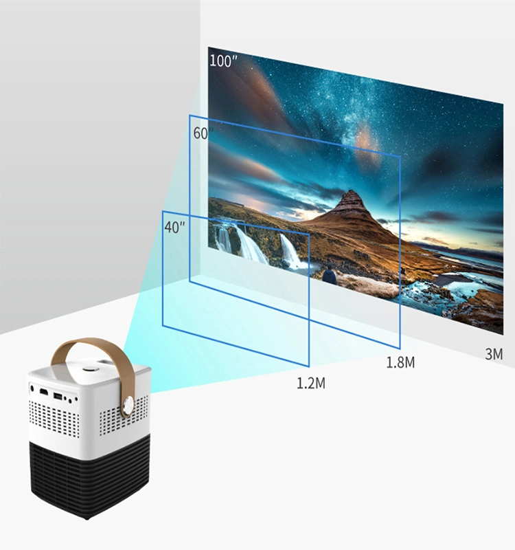 2020 Upgraded LED Lighting High Brightness Multimedia LCD Home Theater HD Mini Projector