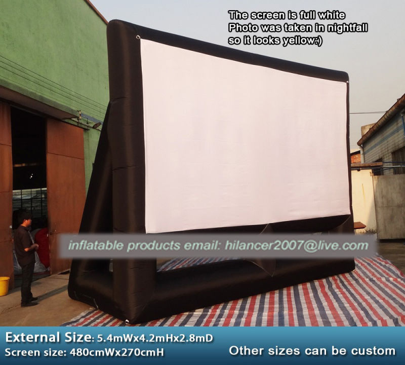 2019 New Outdoor Giant Inflatable Cinema Screen Inflatable Movie Screen for Sale