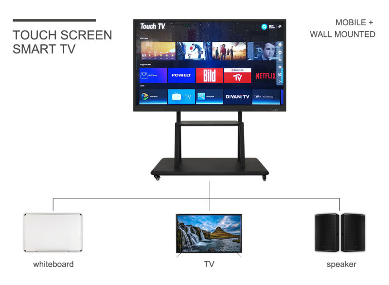 55 Inch 4K UHD Large Screen TV Wholesale Supplier Smart TV