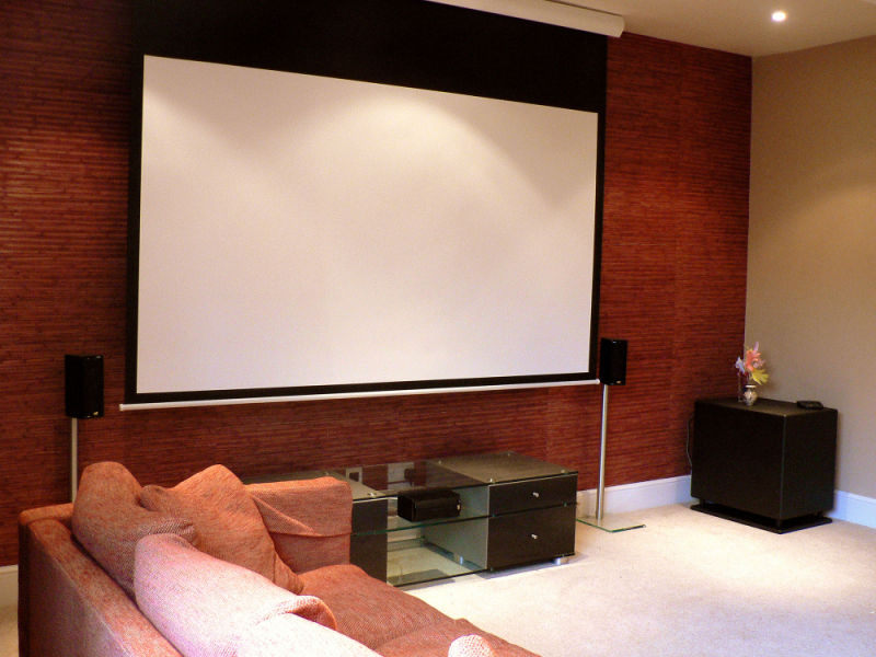 128" Projector Screen, Home Theater Projection Screen