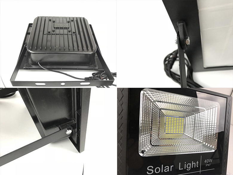 LED Lighting Remote Control with High Power 100W Solar LED Flood Light Solar Panel