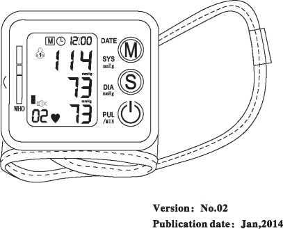 Large Screen Display Blood Pressure Monitor for Elderly