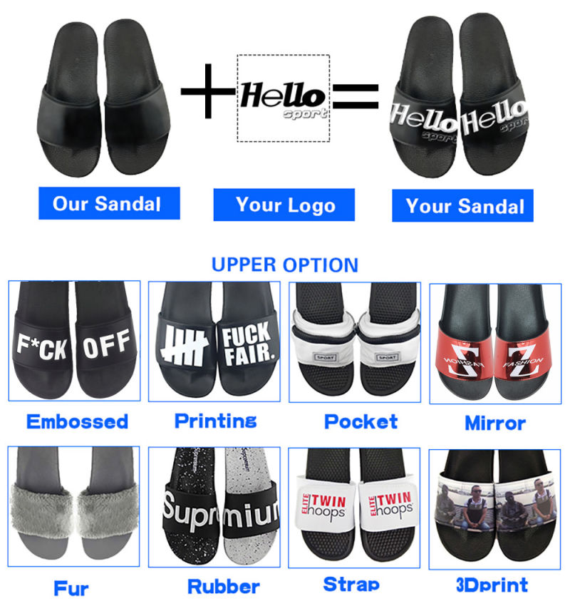 2018 New Fashion Custom Slide Sandal Women Slide Slipper Factory