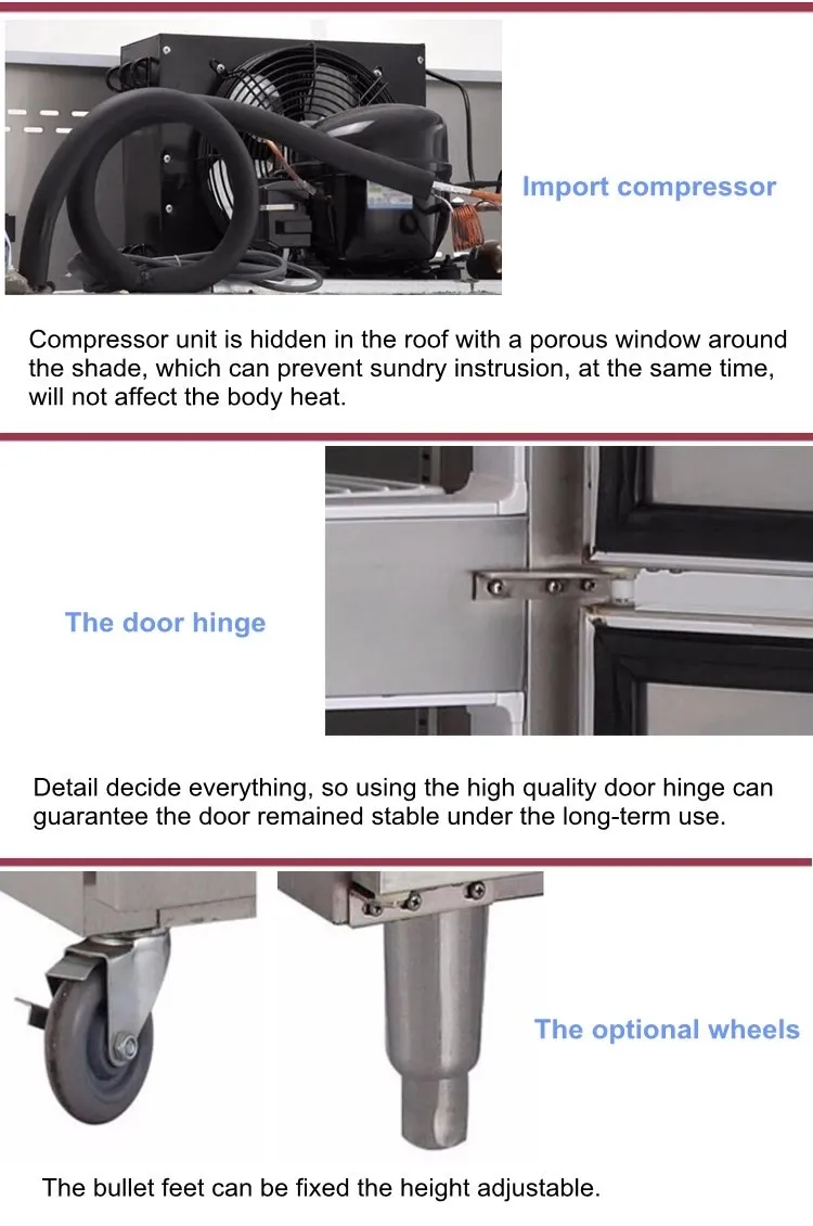 Double Half Door 590L Half Freezer Half Refrigerator for Kitchen