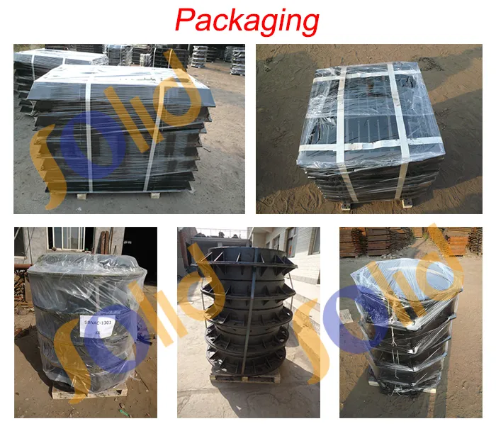 700 X 700 Light Duty Square Cast Iron Manhole Cover Concrete Manhole Cover