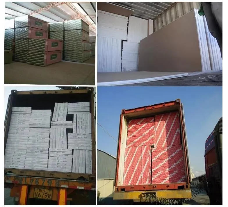 Plasterboard Waterproof Partition Gypsum Board Ex-Factory Price