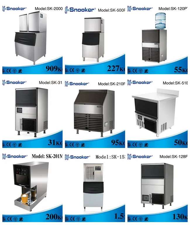 1000kg Commercial Sk-2000p Cube Ice Machine, Ice Making Machine, Ice Maker