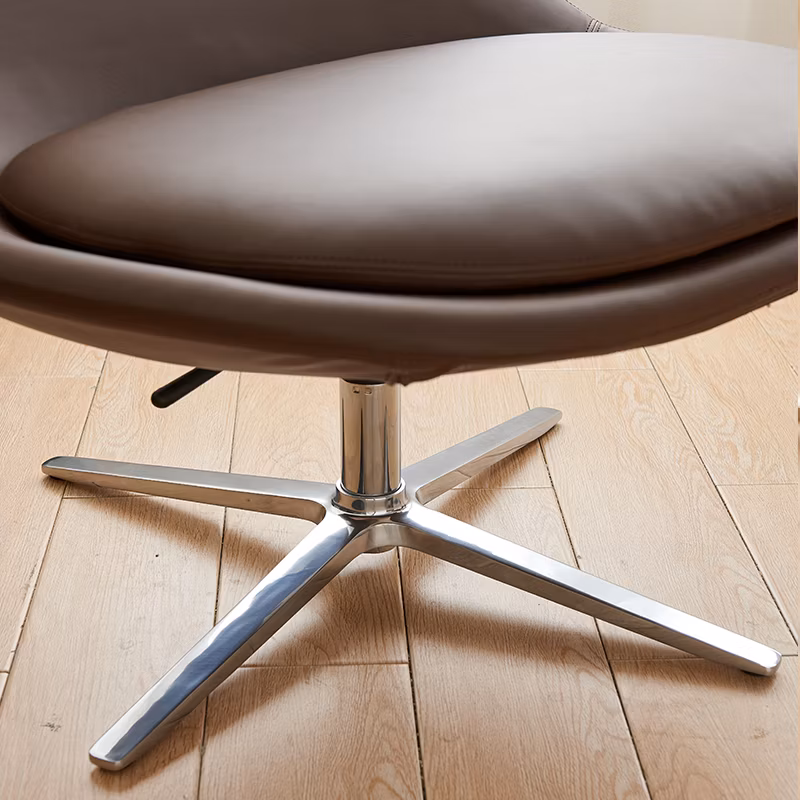 Leisure Coffee Chair Aluminum Fixed Base Fabric Chair for Coffee Tables