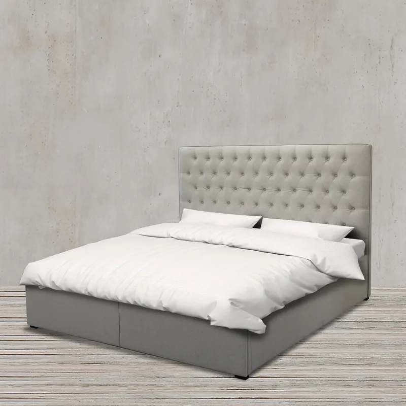 Upholstered Fabric Bed with Drawers for Bedroom Furniture Sets