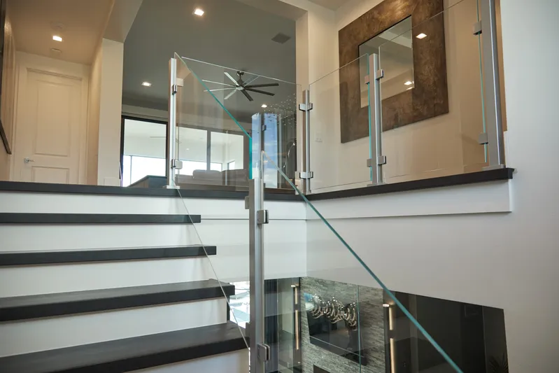 Custom Stairs Interior Wood Residential Straight Stairs Design