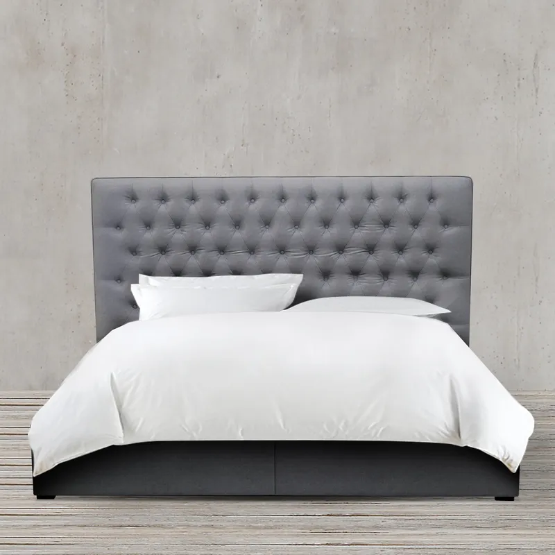 Upholstered Fabric Bed with Drawers for Bedroom Furniture Sets