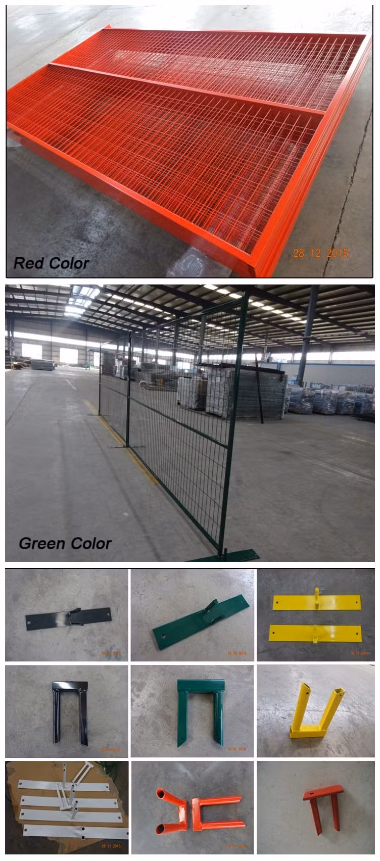 Canada 6ftx9.5FT Welded Wire Temporary Construction Fence