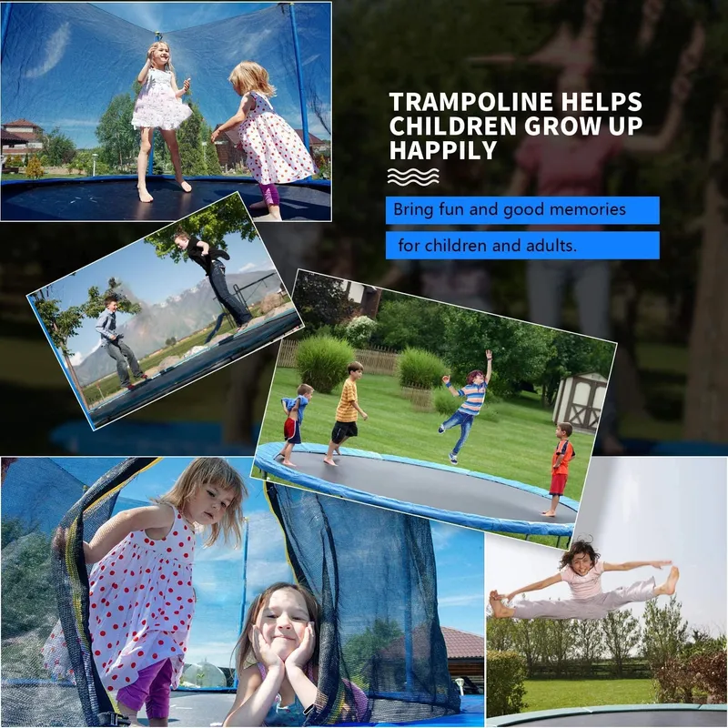 High Quality Trampoline Manufacturer Outdoor Garden Kid 12 Feet Trampoline with Safety Net