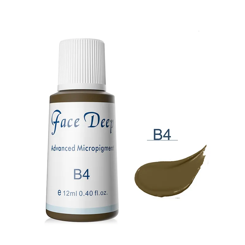 Facedeep Permanent Makeup Tattoo Color Pigment Eyebrow Tattoo Ink Peanut Brown