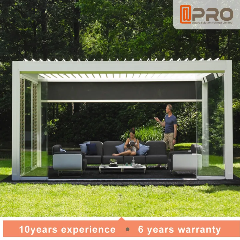 Topwindow Freestanding Garden Motorized Aluminum Louver Roof