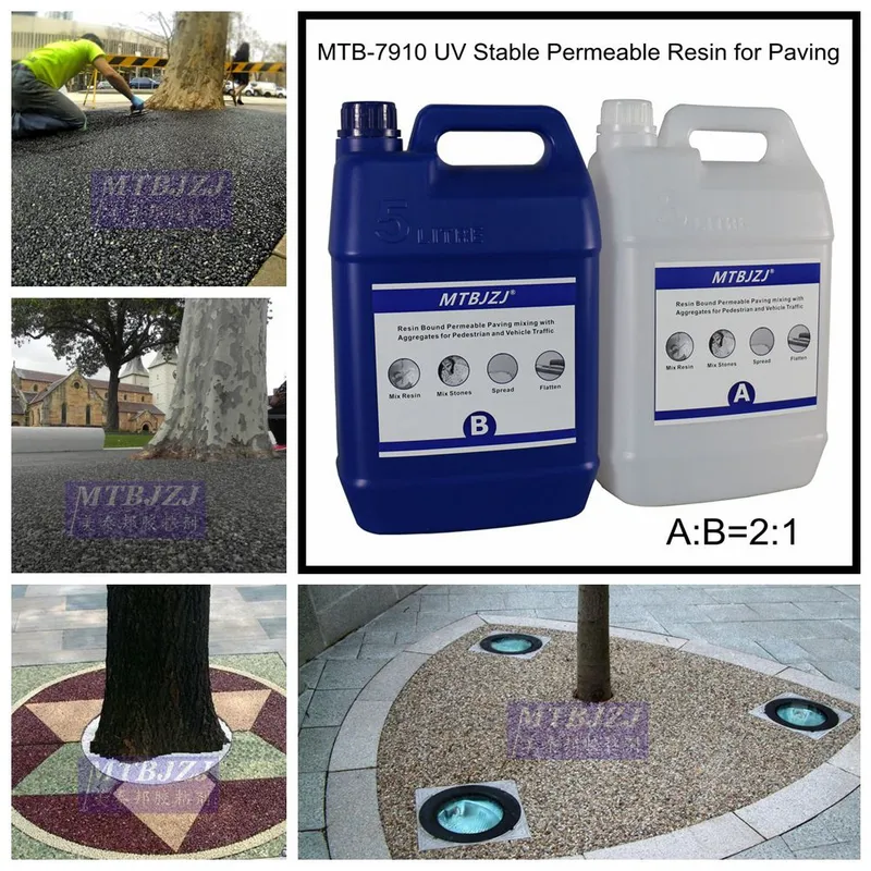 Permeable Resin Bound Pool Deck Tree Surround